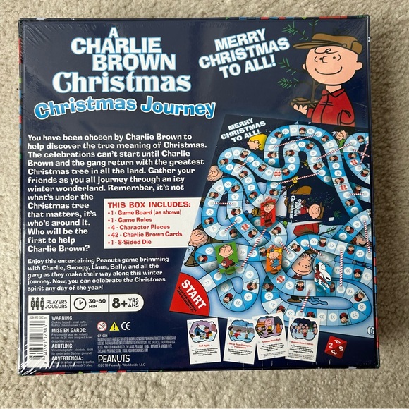 Charlie Brown Christmas Board Game - NEW - Picture 2 of 4